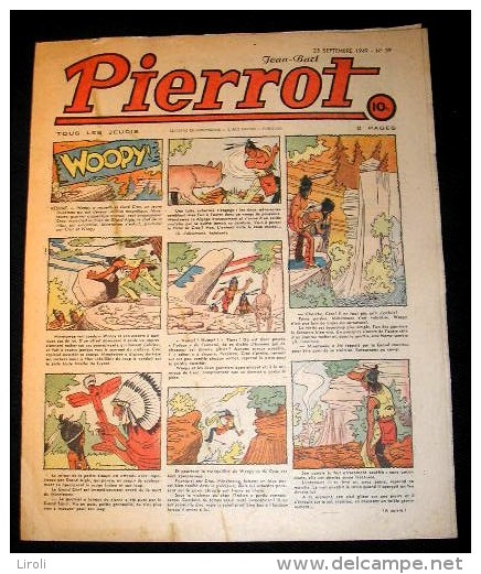 PIERROT. 1949. 39. BUSSEMEY. CALVO. GLUZEL. PETITJEAN. SAUREL. GALLAND - Pierrot