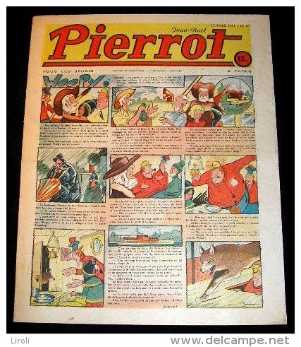 PIERROT. 1951. 10. BUSSEMEY. ERIK. GILLES. EVARISTE. MONNIER. HEROUARD - Pierrot