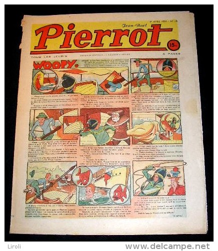 PIERROT. 1951. 13. BUSSEMEY. ERIK. GILLES. EVARISTE. MONNIER. HEROUARD - Pierrot