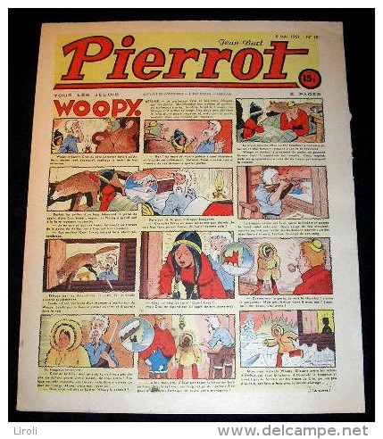 PIERROT. 1951. 18. BUSSEMEY. ERIK. MONNIER. HEROUARD. CALVO - Pierrot