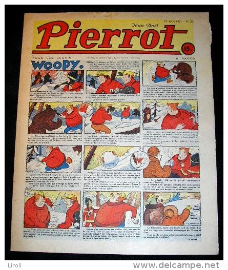 PIERROT. 1951. 23. BUSSEMEY. ERIK. MONNIER. HEROUARD. CALVO - Pierrot