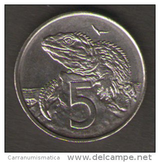 NUOVA ZELANDA 5 CENTS 1988 - Nuova Zelanda