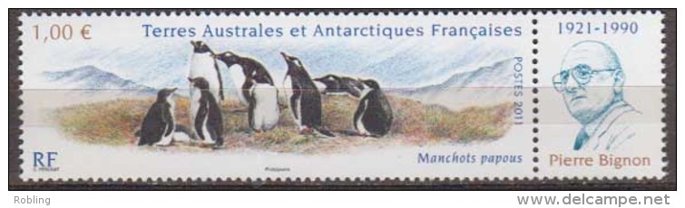 Antarctic.T.A.A.F.2011.Penquins./Pierre Bignon.MNH.22229 - Andere & Zonder Classificatie