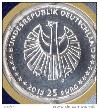 SilberEuro 25 Jahre Einheit Deutschland NB 5/2015 Mit 25 EURO+KB 3182 SST 80€ Numisblatt Ms Hb Document Sheetlet Germany - Commémoratives