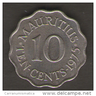 MAURITIUS 10 CENTS 1975 - Mauritius