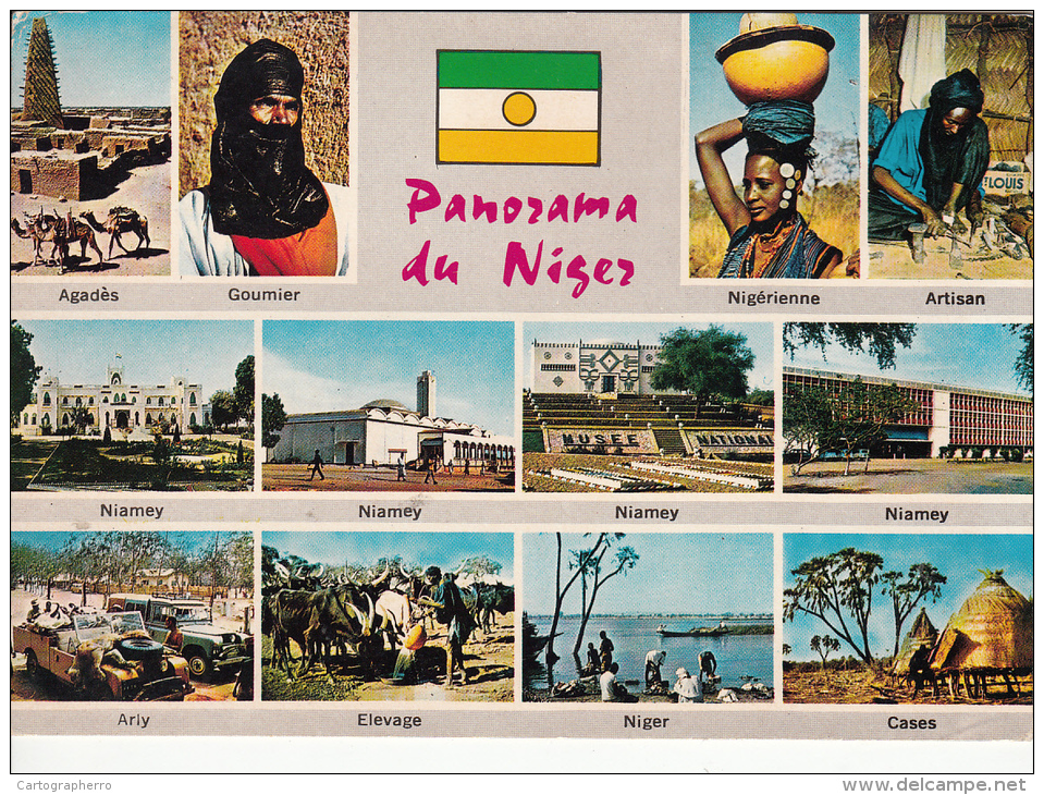 Niger Niamey  Multi View Postcard - Niger