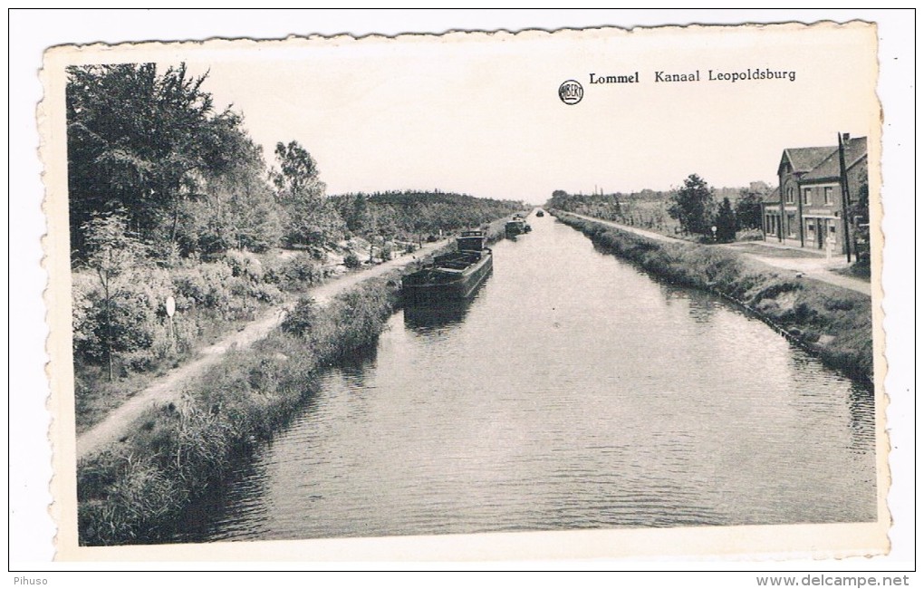 B5694     LOMMEL : Kanaal Leopoldsburg ( Uitgave Beriere-Danys, Bevrachtingen) - Lommel