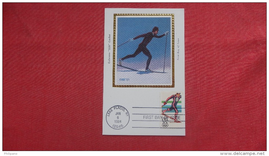 Sking Silk Cachet Maxium Card First Day Of Issue====2136 - Other & Unclassified