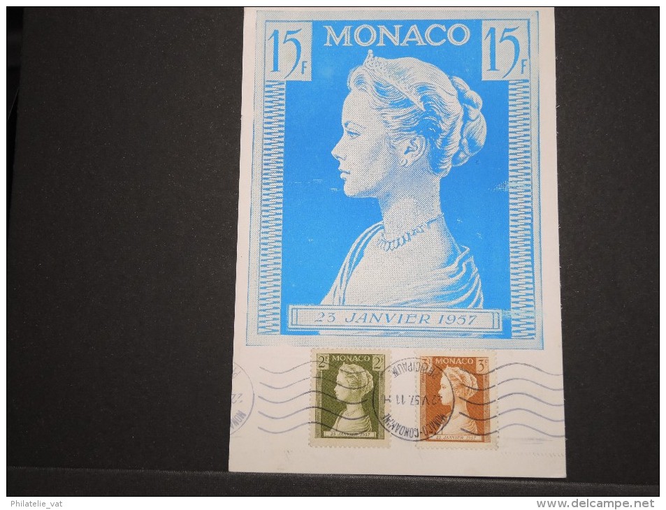 MONACO - Carte Princesse Caroline En 1957 -  Pub Médicale Au Verso - A Voir - Lot P14489 - Covers & Documents