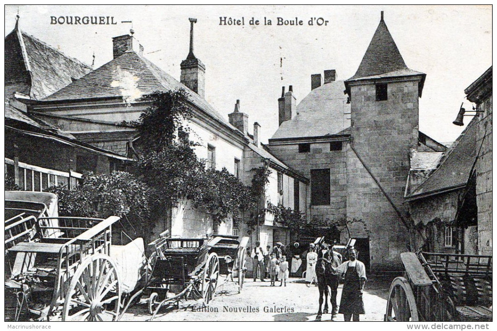 CPA - 37 - Bourgueil - Hôtel De La Boule D'Or - Autres & Non Classés