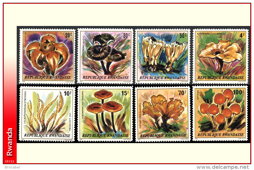 Rwanda 0986/93** Champignons   MNH - Unused Stamps