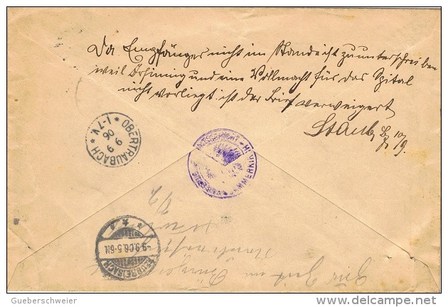 ALS40 - ALSACE Lettre Recommandée Du Tribunal De Dannemarie 1912 - Sonstige & Ohne Zuordnung