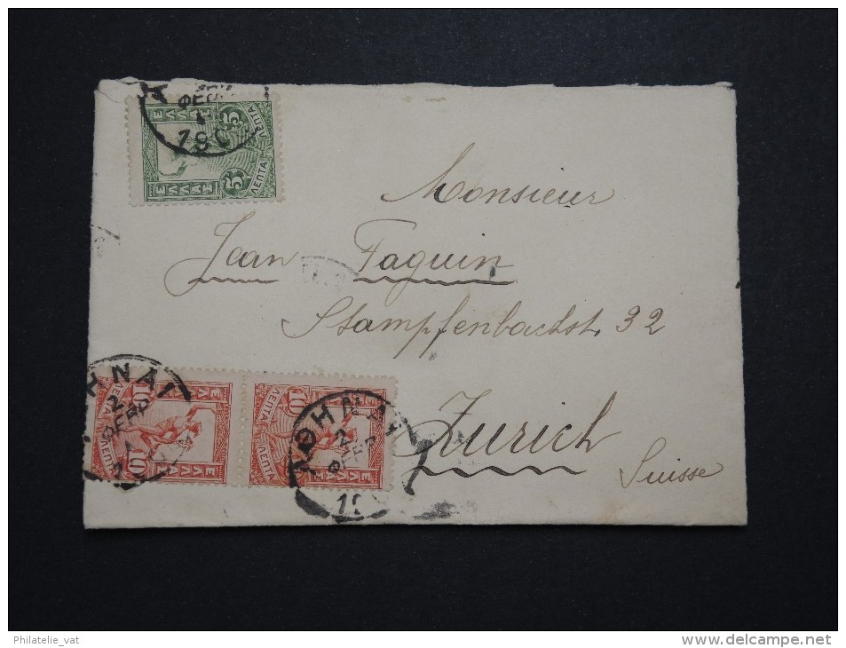 GRECE - Enveloppe Pour La Suisse En 19... - A Voir - Lot P14514 - Storia Postale