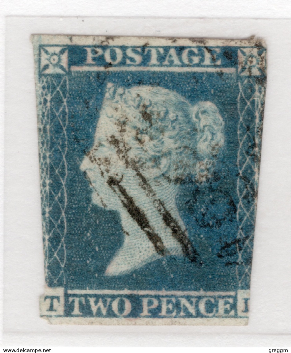 Great Britain Genuine Queen Victoria 1841 2d Violet Blue Catalogue Value £1,800 - Gebruikt