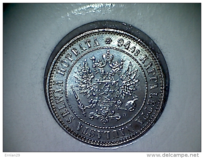 Finlande 1 Markka 1915 Silver - UNC - Finlande