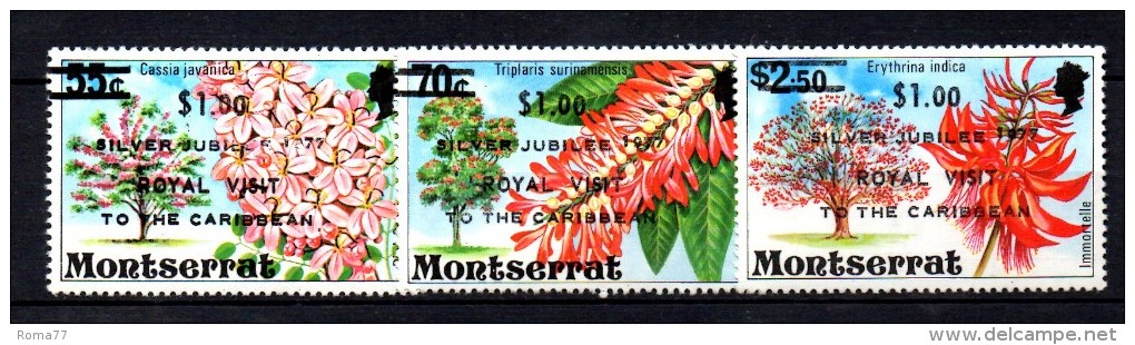 CI540 - MONTSERRAT, Royal Visit E Silver Jubilee  375/77 ***  MNH - Montserrat