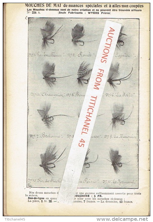 Rare Catalogue-guide 1908 WYERS Frères à PARIS Fabricants De Matériel Et Articles De Pêche - Catálogos