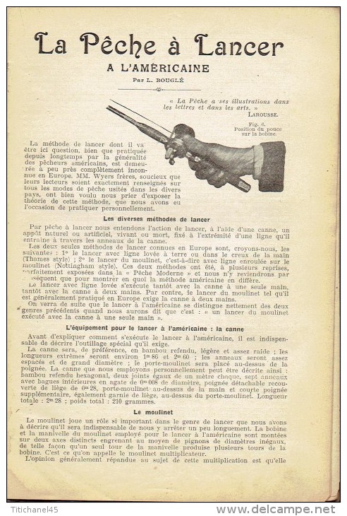 Rare catalogue-guide 1908 WYERS Frères à PARIS Fabricants de matériel et articles de pêche