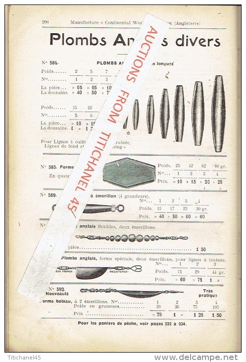 Rare catalogue-guide 1908 WYERS Frères à PARIS Fabricants de matériel et articles de pêche