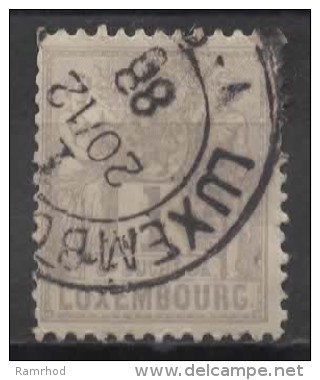 LUXEMBOURG 1882 Agriculture And Trade - 1c. - Grey FU - 1882 Allegorie