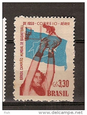 Brazil * & Aereo, Brazil Campeão Do Mundo De Basket-Ball,  1959 (77) - Unused Stamps