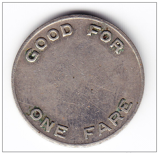 Detroit & Canada Tunnel Co. Transit Token - Monétaires/De Nécessité