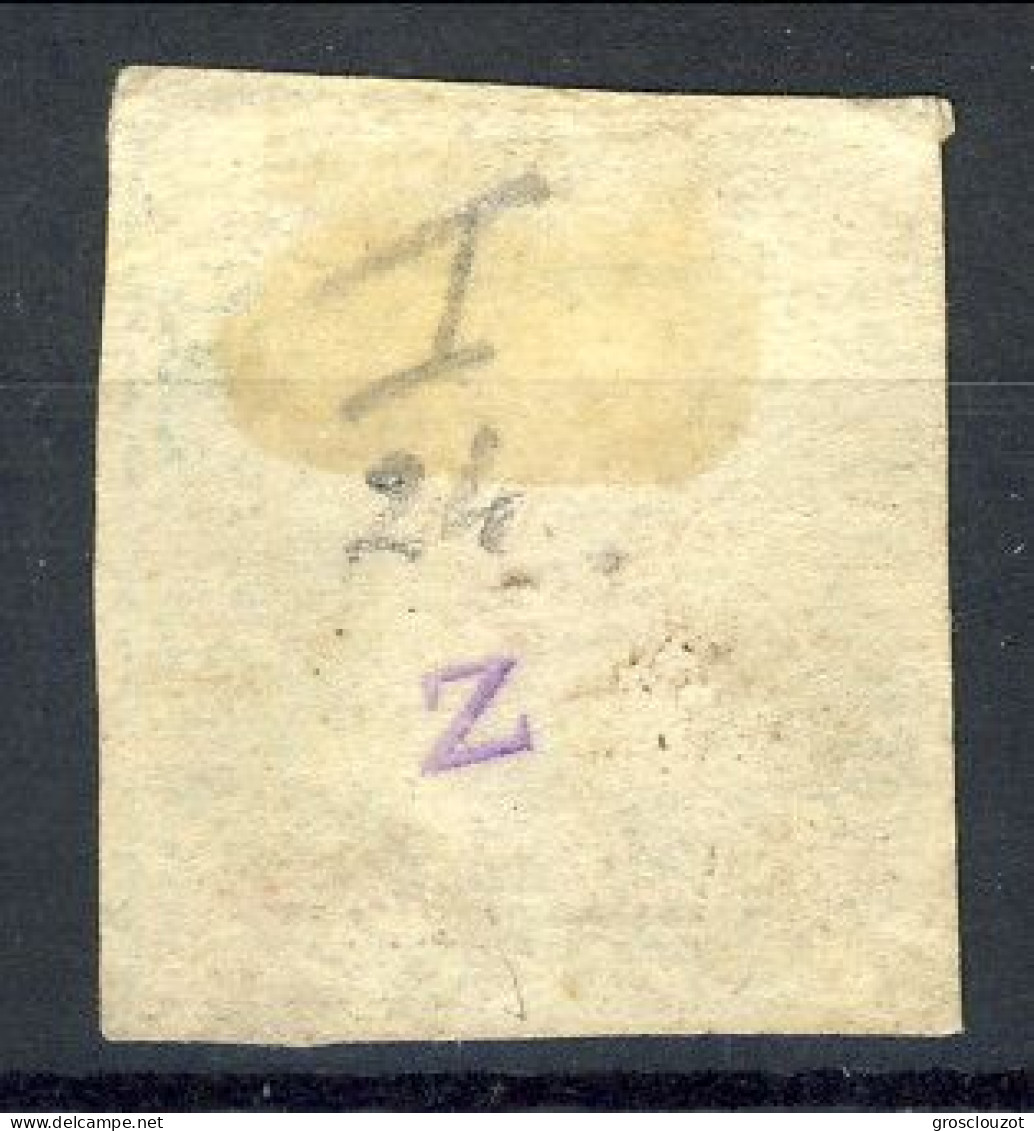 Sicilia 1859 N. 6 Grana 2 Azzurro 1° Tavola Usato, Margini Perfetti, Molt Fresco Cat &euro; 350 - Sizilien