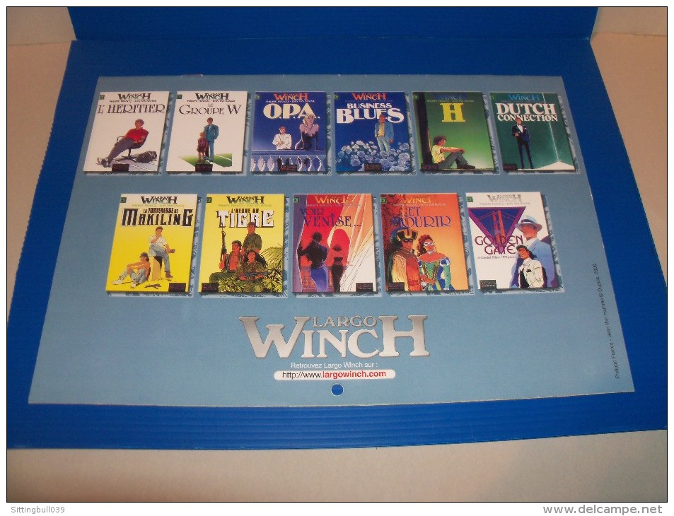 VAN HAMME. FRANCQ. Largo Winch. Calendrier 2001. Ed. Dupuis Avec Poster Central. Entièrement Illustré Par Van Hamme. - Agendas & Calendarios