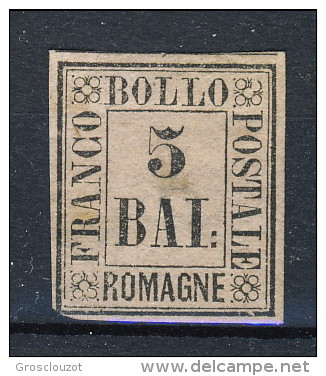 Romagne 1859 N. 6 Baj 5 Violetto MH Cat. &euro; 120 - Romagna