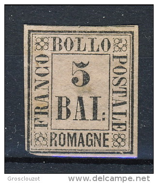 Romagne 1859 N. 6 Baj 5 Violetto MH Cat. &euro; 120 - Romagne