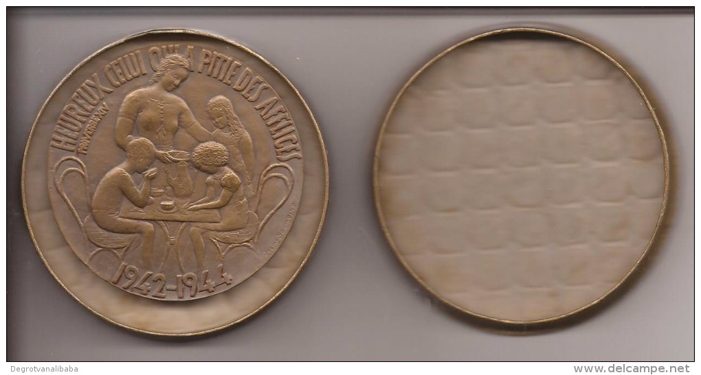 JUDAICA. Bronzen Medaille Voor Joodse Kinderen, 1945  - Met Oorspronkelijk Doosje - Other & Unclassified