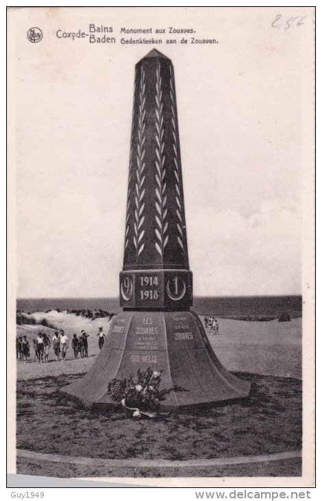 KOKSIJDE   -COXYDE   Monument Aan De Zeehaven - Lo-Reninge