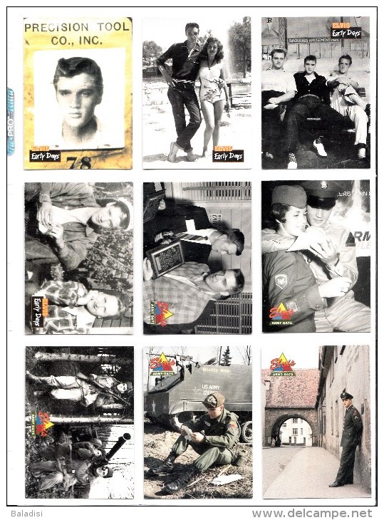 LOT DE 95 CARTES TRADING CARDS ELVIS PRESLEY  DE 1995 EN PARFAIT ETAT (22 PHOTOS) - Autres & Non Classés