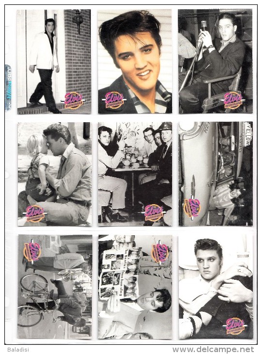 LOT DE 95 CARTES TRADING CARDS ELVIS PRESLEY  DE 1995 EN PARFAIT ETAT (22 PHOTOS)