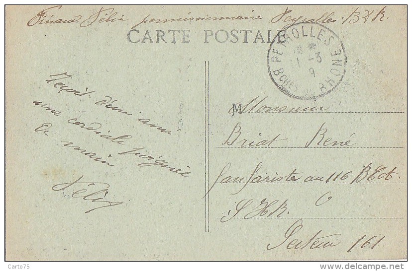 Peyrolles 13 -  Intérieur Château Du XVème - Cachet Postal 1919 - Peyrolles