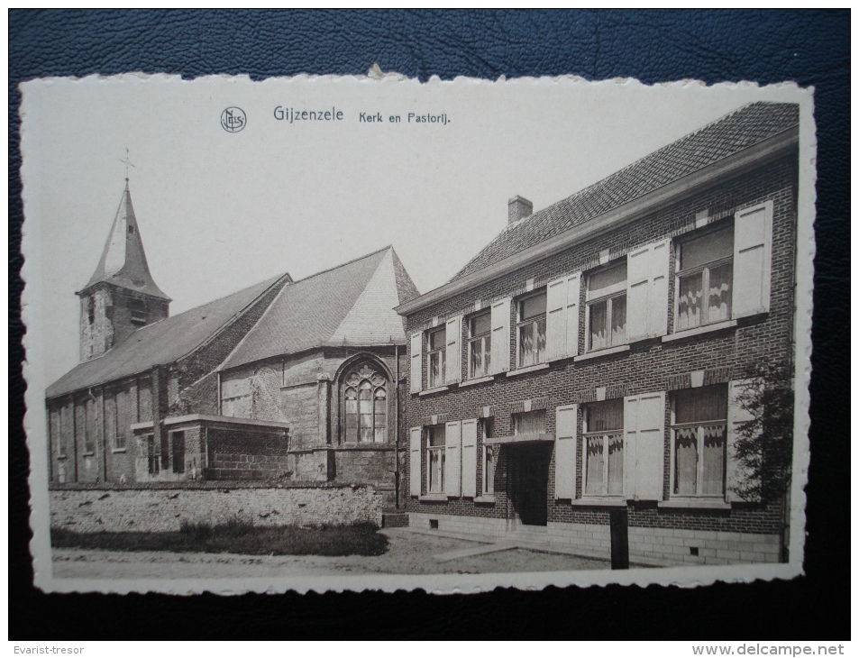 Cpa/pk Gijzenzele Kerk En Pastorij - Sint-Lievens-Houtem