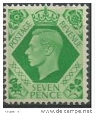 Gran Bretaña  218 ** MNH. Foto Estandar. 1937 - Unused Stamps