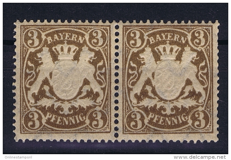 Bayern  Mi Nr 60 X MNH/**/Postfrisch   Einheit 2    Perforation Fragile - Nuevos