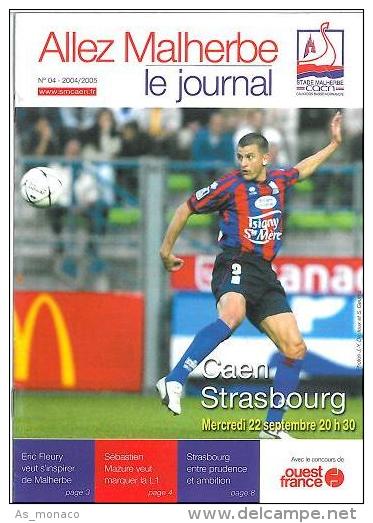 Programme Football : 2004/5 Caen â€“ Racing Strasbourg - Bücher