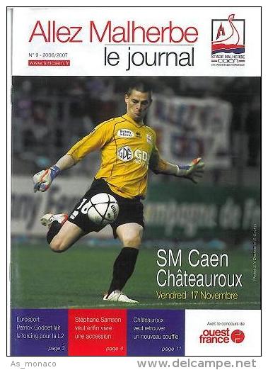 Programme Football : 2006/7 Caen â€“ Chateauroux - Books