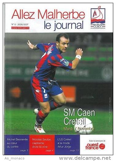 Programme Football : 2006/7 Caen â€“ Creteil Paris - Books