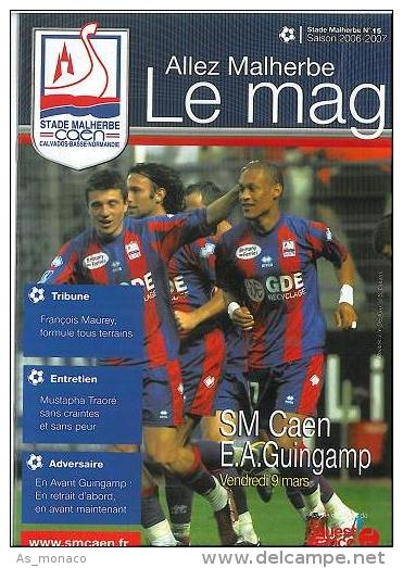 Programme Football : 2006/7 Caen â€“ En Avant Guingamp - Books