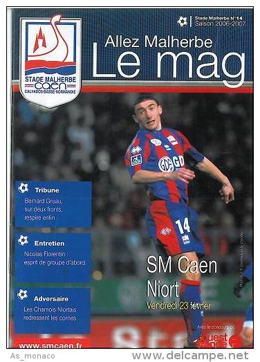 Programme Football : 2006/7 Caen â€“ Niort - Libros