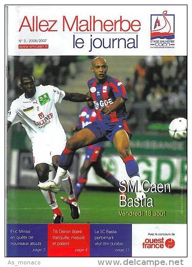 Programme Football : 2006/7 Caen â€“ SECB Bastia - Books
