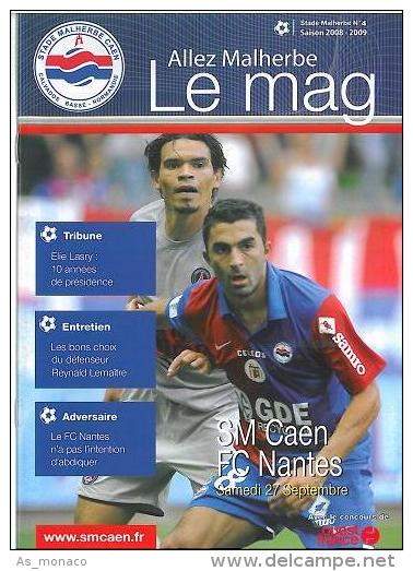 Programme Football : 2008/9 Caen â€“ Nantes - Bücher