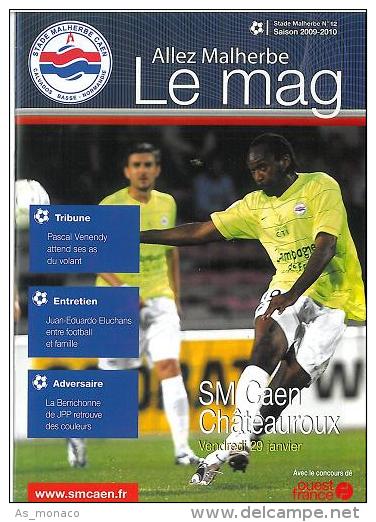 Programme Football : 2009/0 Caen â€“ Chateauroux - Libros