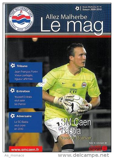 Programme Football : 2009/0 Caen â€“ SEC Bastia - Libros