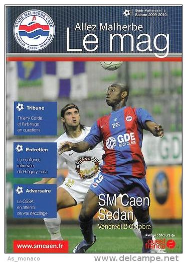 Programme Football : 2009/0 Caen â€“ Sedan - Libros