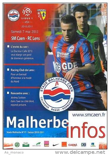 Programme Football : 2010/1 Caen â€“ RCL Lens - Boeken