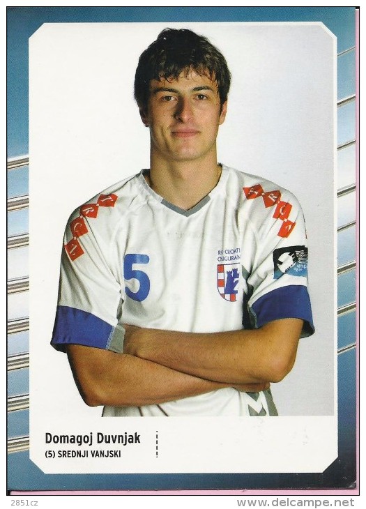 Handball - Domagoj Duvnjak (5) , RK Croatia Osiguranje Zagreb, Croatia, Commemorative Card - Handbal